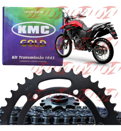 Kit Relação KMC com Retentor Yamaha Lander 250 2009 a 2024 Ténéré 250 2011 a 2019 520UO 106L 40/13T