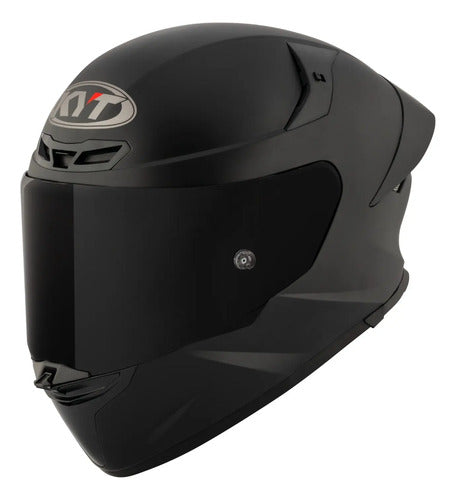 Capacete KYT TT-Revo Solid com Spoiler Preto Fosco