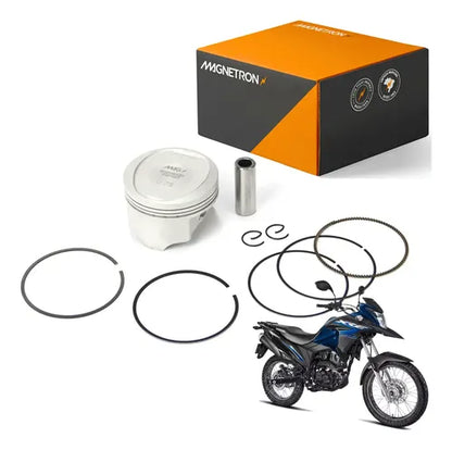 Kit Pistão com Anéis Magnetron Honda Xre 190 2016 a 2023 0,75 mm