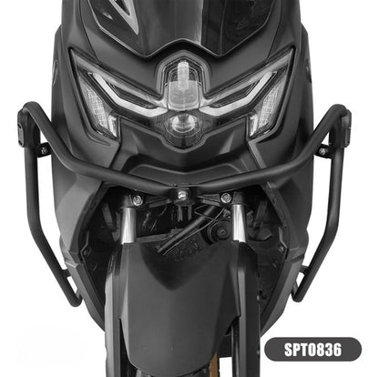 Protetor de Motor Frontal Scam Yamaha Nmax 160 2025 em diante Preto Fosco