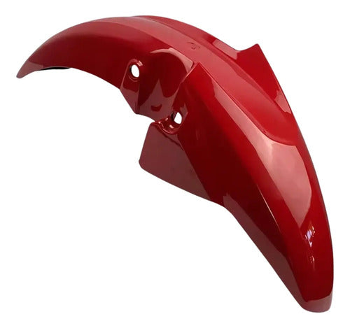 Paralama Dianteiro sem Suporte Paramotos Honda Cg 160 Titan 2016 a 2022 Vermelho