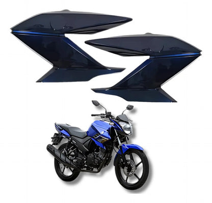 Par de Guias de Ar Abas do Tanque Paramotos Yamaha Fazer 150 2020 a 2021 Azul Metálico