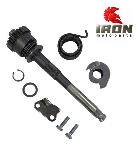 Eixo do Pedal de Partida Completo Iron Shineray Jet 50 125