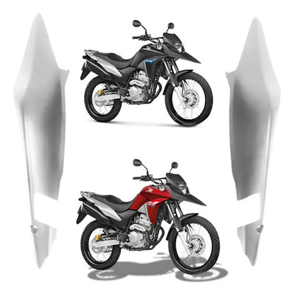 Par de Rabetas Laterais Paramotos Honda Xre 300 2013 a 2015 Prata Fosco