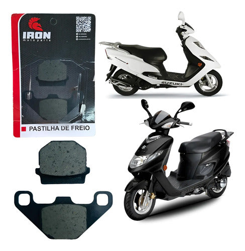 Pastilha de Freio Dianteira Iron Suzuki Burgman 125 2009 a 2011