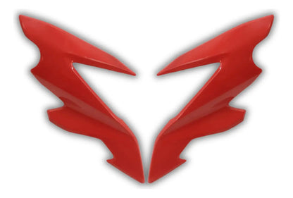 Bananinha Par de Carenagens Laterais do Farol Paramotos Honda Bros 160 2022 a 2024 Vermelho