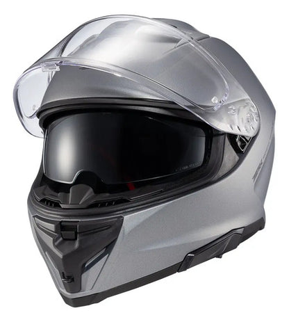 Capacete Texx Kaiman Solid com Óculos Solar Interno Cinza Fosco Tamanho 62