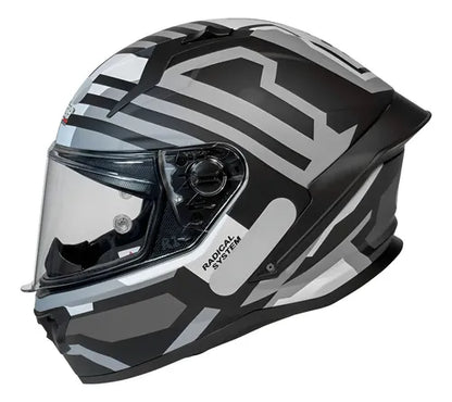 Capacete GP Tech Pilot Blade Branco Cinza Fosco