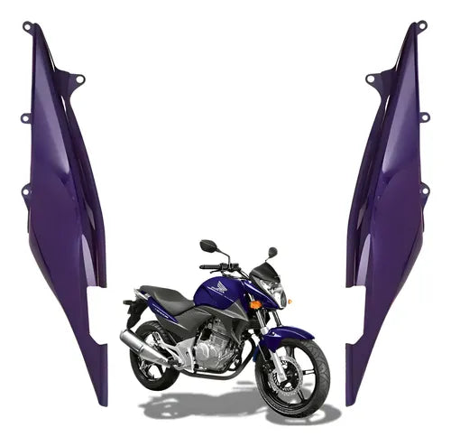 Par de Rabetas Laterais Paramotos Honda Cb 300r 2011 Roxo Metálico