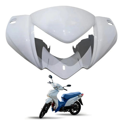 Carenagem do Farol Frontal Smartfox Shineray Jet 50 125 Branco Perolizado