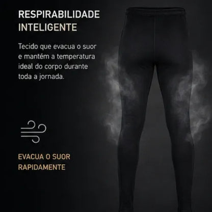 Calça Térmica Segunda Pele Curtlo Thermoskin Aveludada Feminina Preto