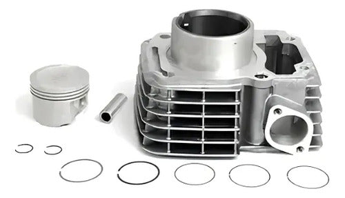 Kit Cilindro Pistão e Anéis Magnetron Honda Cg 125 Fan 2009 a 2015 Bros 125 2013 a 2015