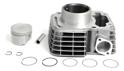 Kit Cilindro Pistão e Anéis Magnetron Honda Cg 125 Fan 2009 a 2015 Bros 125 2013 a 2015