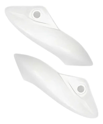 Par de Bananinhas Carenagens Laterais do Farol Paramotos Honda Cb 300r 2009 a 2015 Branco