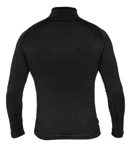 Blusa Térmica Segunda Pele Curtlo Thermoplus com Zíper Masculina Preto
