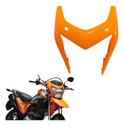 Capa do Farol Frontal Paramotos Honda Bros 160 2015 a 2021 Laranja
