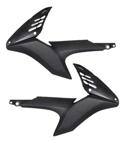 Par de Acabamentos Internos da Aba do Tanque Paramotos Honda Bros 160 2015 a 2021 Preto
