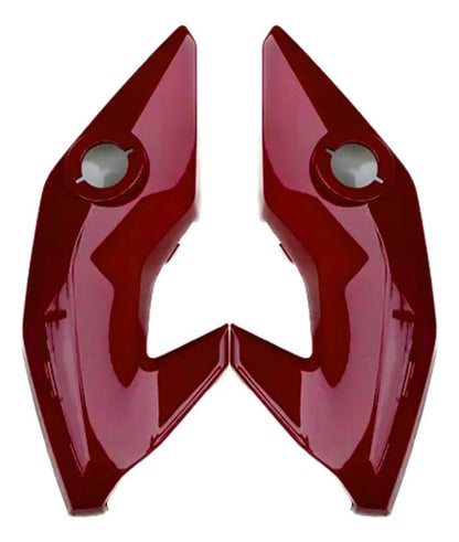 Par de Bananinhas Carenagens Laterais do Farol Paramotos Honda Cg 150 160 Fan Start Vermelho