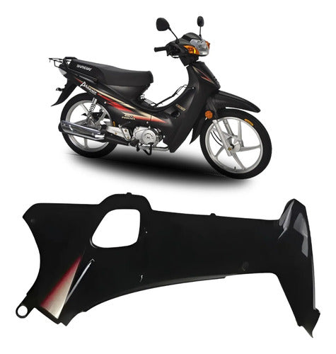 Carenagem Aba Lateral Interna Direita Iron Shineray Phoenix 50 2011 a 2019 Preto
