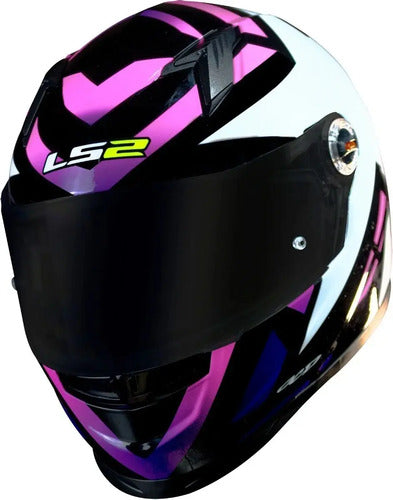 Capacete LS2 FF358 Starwar Preto Rosa