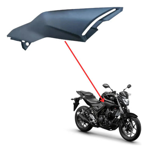 Tomada de Ar Direita Yamaha Mt-03 2017 a 2020 Preto Fosco