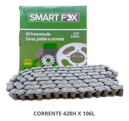 Kit Relação Smartfox sem Retentor Honda Pop 100 Biz 125 428H 106L 34/14T