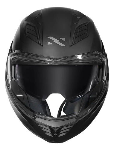 Capacete Escamoteável Norisk Avenger Solid com Óculos Solar Interno Preto Fosco Tamanho 58/M