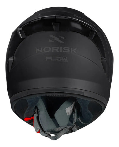 Capacete Norisk Flow Solid com 2 Viseiras e Spoiler Preto Fosco