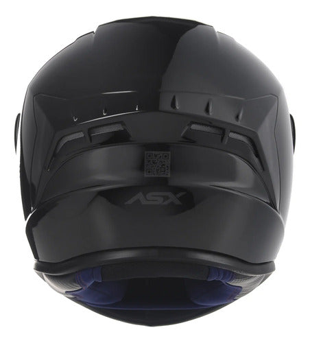 Capacete ASX Draken Solid Preto Brilhante