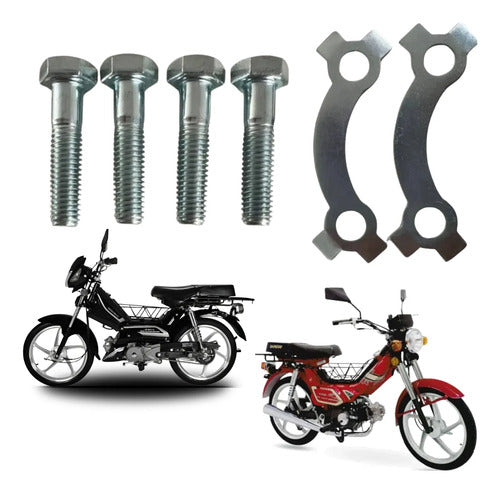 Jogo de Prisioneiros da Coroa Iron Shineray Phoenix 50 Xy 50q 6 Peças