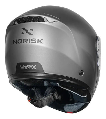 Capacete Escamoteável Norisk Vortex Solid com Óculos Solar Interno Cinza Fosco