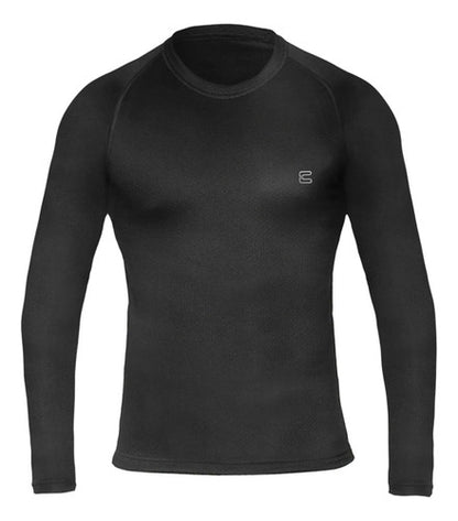 Camisa Térmica Segunda Pele Curtlo Thermoskin Manga Longa Masculina Preto