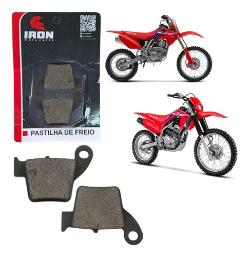 Pastilha de Freio Traseira Iron Honda Crf 150f Crf 250f Crf 250r