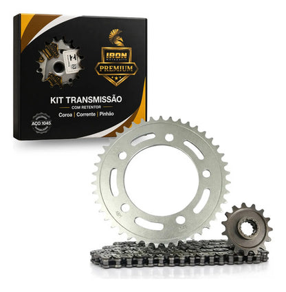 Kit Relação Iron Premium com Retentor Honda Cb 500f Cb 500x 2013 em diante 520 112L 41/15T
