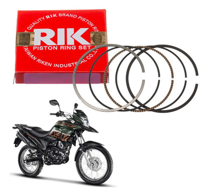 Jogo de Anéis do Pistão RIK Honda Xre 190 2016 a 2025 STD