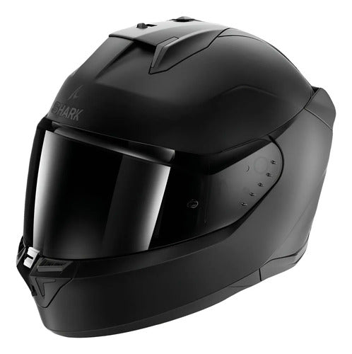 Capacete Shark D-Skwal 3 Blank com Óculos Solar Interno Preto Fosco