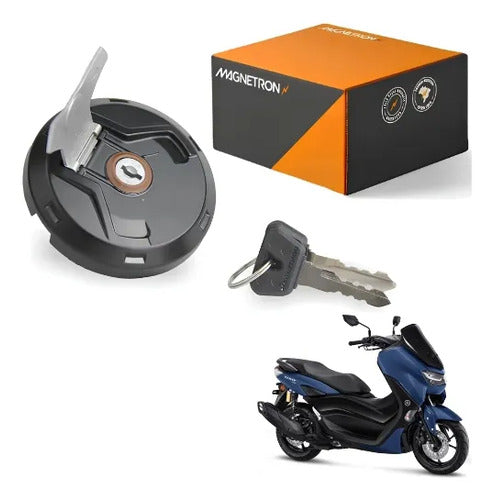 Tampa do Tanque de Combustível com Chave Magnetron Yamaha Nmax 160 2017 a 2020
