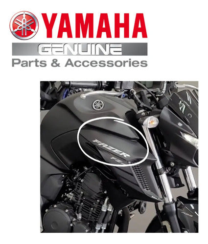 Tomada de Ar Direita Yamaha Fazer Fz25 250 2020 a 2024 Preto Fosco