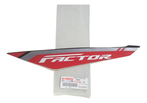 Adesivo da Tampa Lateral Esquerda Yamaha Factor 150 2024 Vermelho