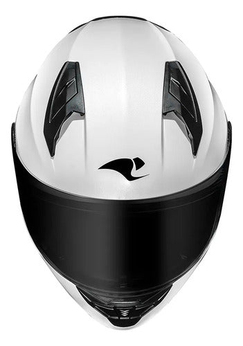 Capacete Race Tech Sector Solid Branco Brilhante