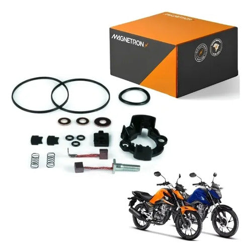 Suporte de Escovas do Motor de Partida Magnetron Honda Biz 125 Cg Bros 150 160 Titan Fan