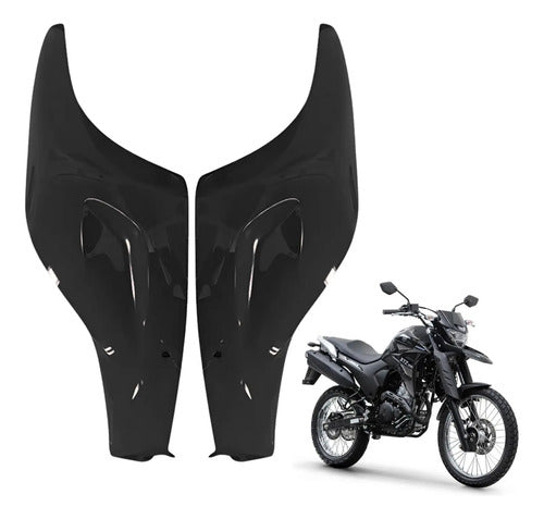 Par de Capas do Tanque Paramotos Yamaha Lander 250 2020 a 2024 Preto
