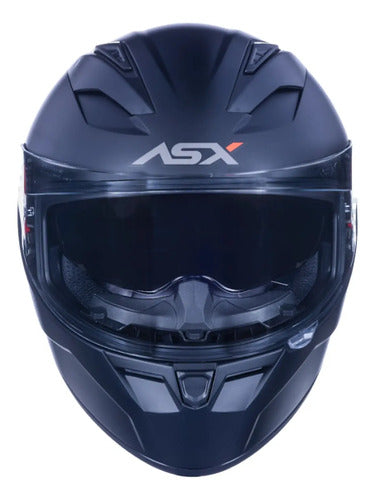 Capacete ASX City SV Solid com Óculos Solar Interno Preto Grafite Fosco Tamanho 54/XS