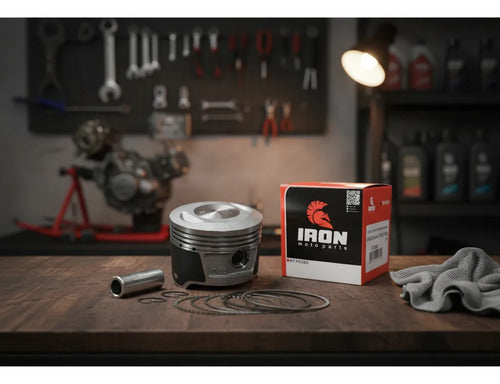 Kit Pistão com Anéis e Pino para 70 cc Iron Shineray Jet 50 0,25 mm