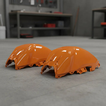 Par de Capas do Tanque Paramotos Honda Cg 160 Titan 2025 em diante Laranja