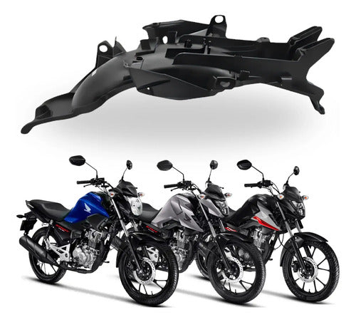 Paralama Traseiro Interno Paramotos Honda Cg 160 Titan Fan Start 2025 em diante Preto
