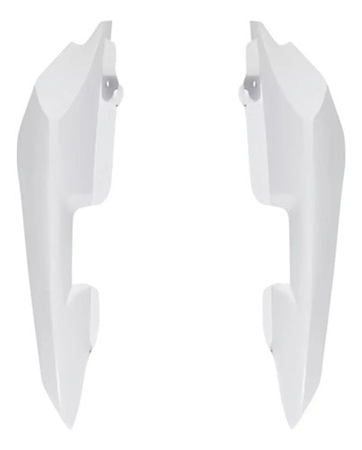 Par de Rabetas Laterais Paramotos Yamaha Factor 150 2016 a 2022 Branco