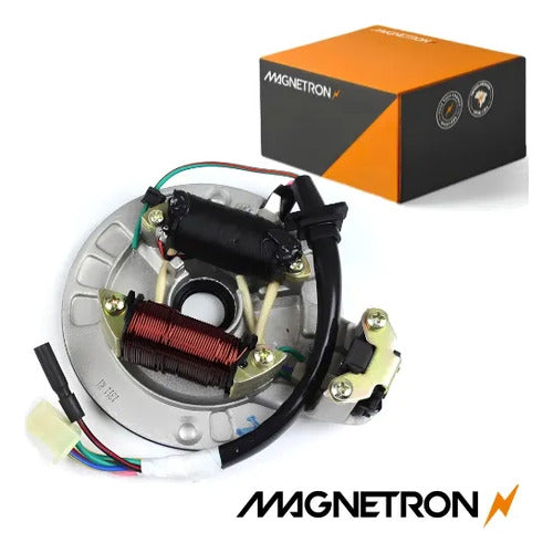 Magneto Estator com Bobina de Pulso Magnetron Honda Biz 100 2000 a 2005