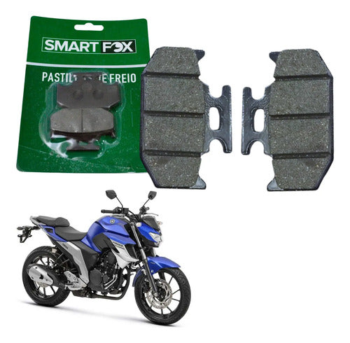 Pastilha de Freio Traseira Smartfox Yamaha Crosser 150 Lander Fazer Ténéré 250