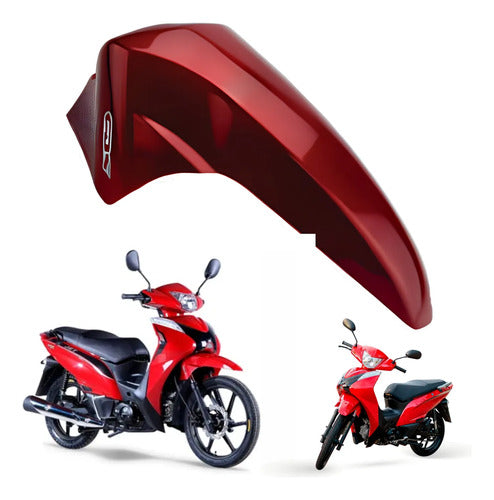 Paralama Dianteiro Iron Shineray Jet 50 125 2020 a 2025 Vermelho Brilhante